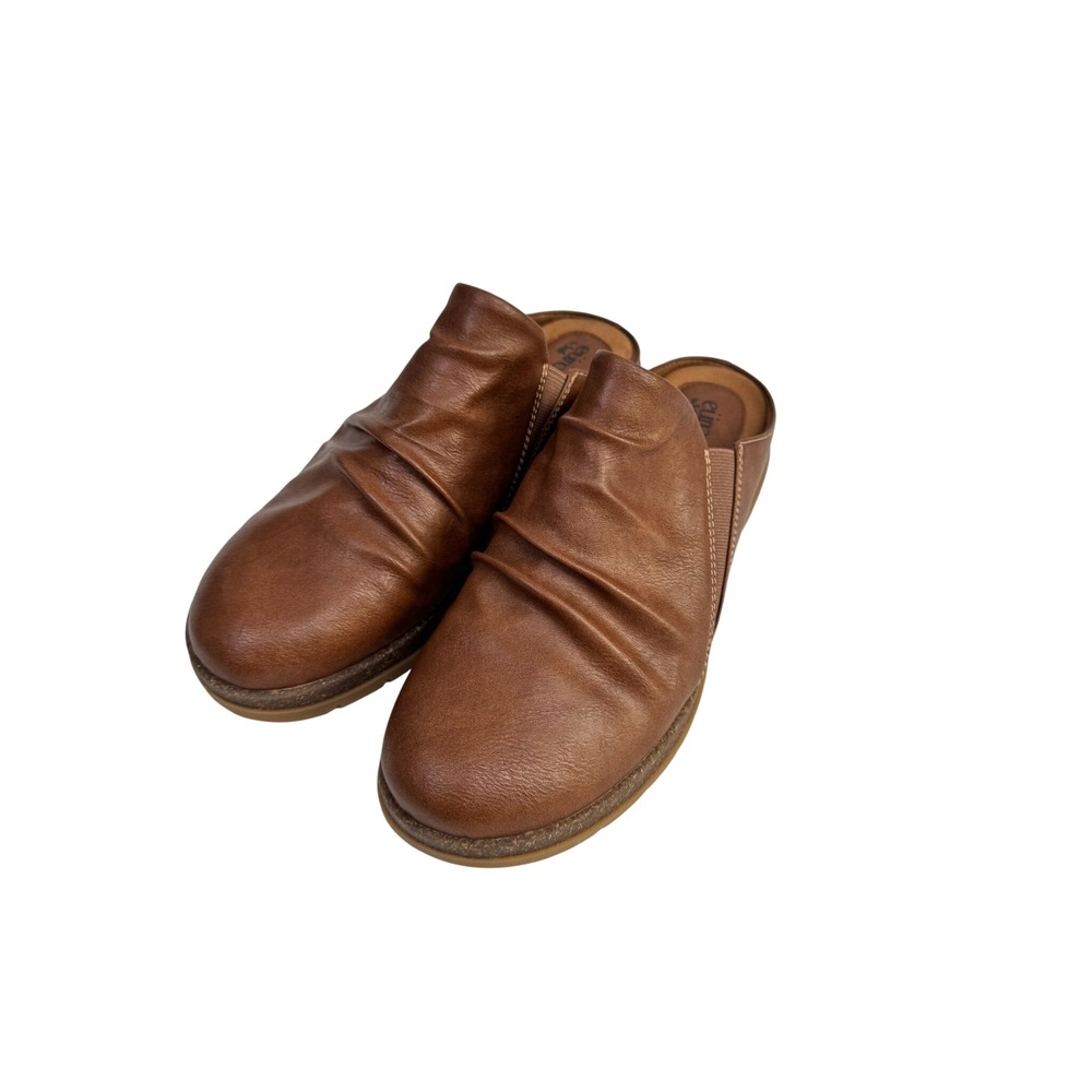 EuroSoft by Sofft Laralyn Brown Comfort Mule Clogs Women's 8.5 Slip On Shoes